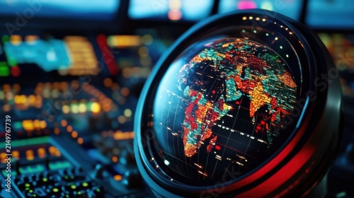 Highly detailed aviation map designed for flight briefings featuring cinematic realism and intricate visuals