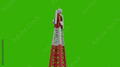 Cell Phone Tower Green Screen Animation