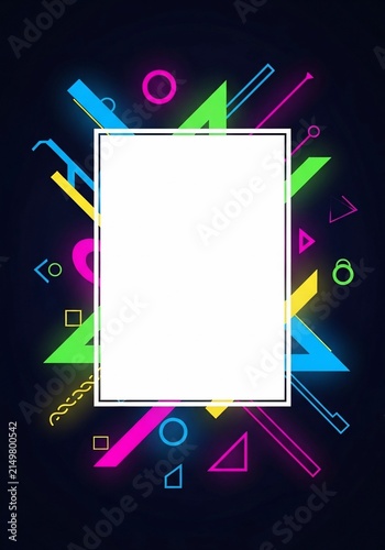 Neon Geometry Burst