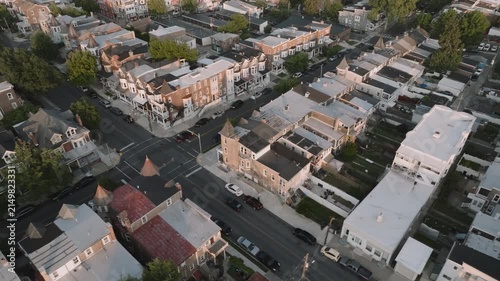 Aerial view of homes in Allentown, Pennsylvania