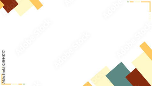 Abstract Minimalist Background with Geometric Colorful Rhombus Shapes in Corners for Corporate Presentation Layout and Professional Creative Design Template