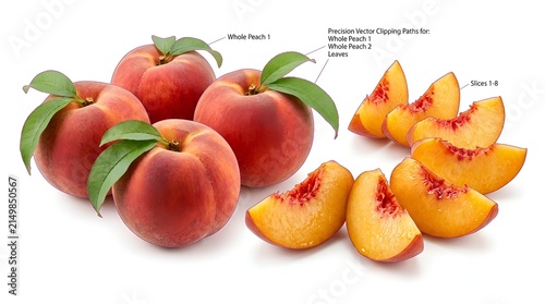 set of fresh fruits