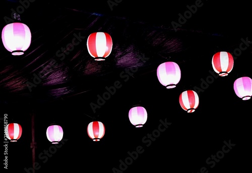 夏祭りの提灯