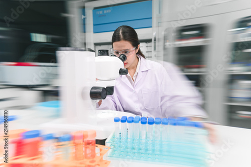 Medical biotechnology research action laboratory environment scientist at work dynamic laboratory innovative medical solutions