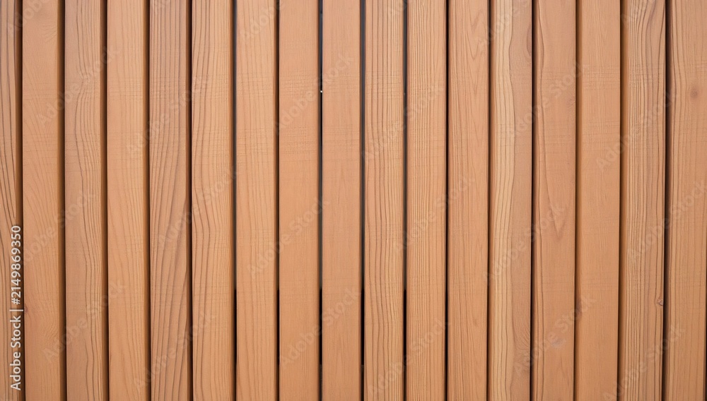 Fototapeta premium Vertical light brown wooden slats pattern