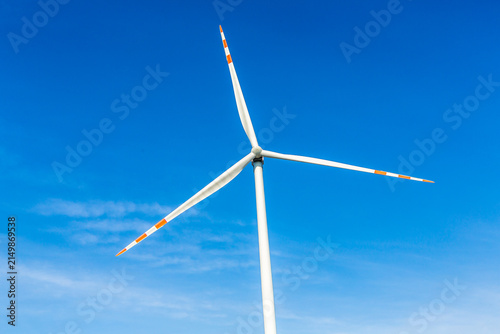 Nice view of the windmill fields in Wielowiec in Poland.
