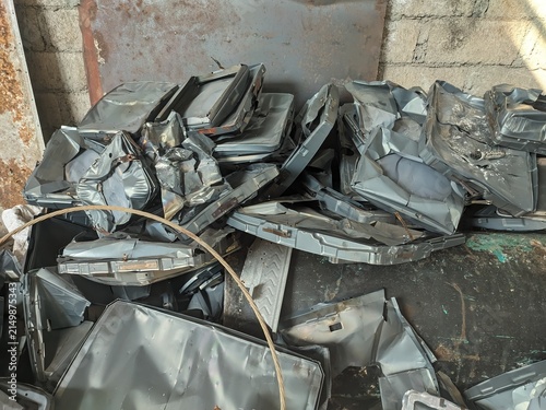 pile of sheet metal rubbish 