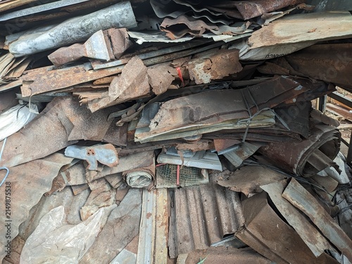 pile of sheet metal rubbish 
