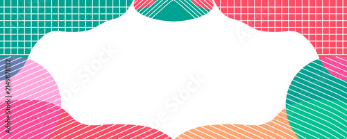 Vibrant Abstract Geometric Pattern with Fluid Organic Shapes