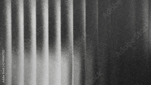 Abstract monochrome grain texture with rough vertical lines effect. Minimalist black and white background in retro noise style, suitable for grunge designs