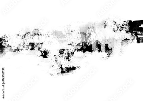 和風の抽象的な水墨画風背景・掠れと手描き感のあるモノクログラフィック背景