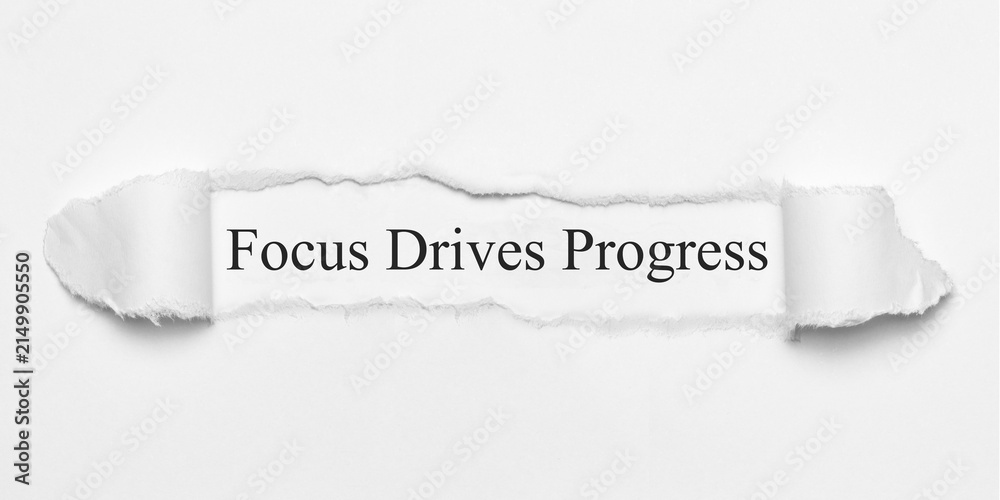 Fototapeta premium Focus Drives Progress