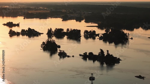 Aerial view of The Thousand Islands