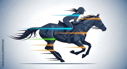 Stylized Horse and Rider