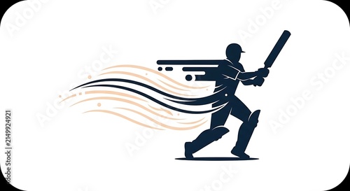 Cricket Player Silhouette