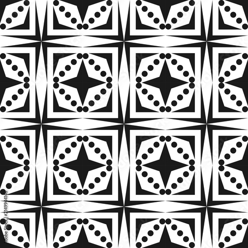 Seamless Abstract Geometric Art Deco Style Pattern Background