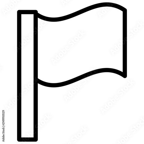 Flag Game Asset Icon Illustration