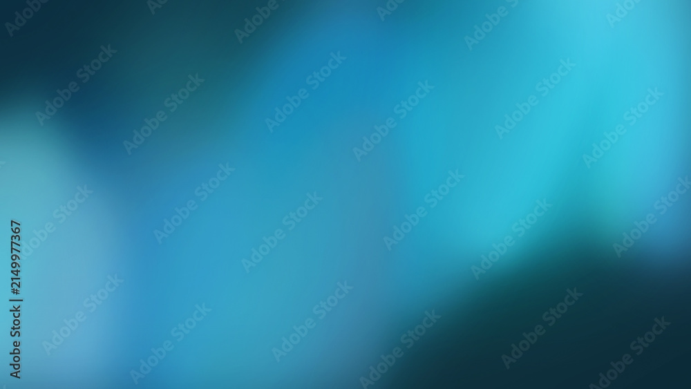 Fototapeta premium Soft cyan blue gradient abstract background