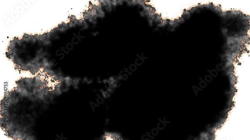Burning fire effect transition animation on black background sparks flames heat energy inferno 4k