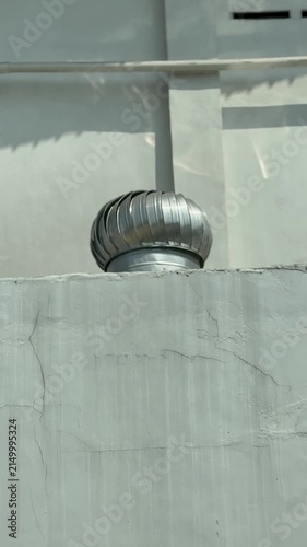 Turbine ventilator from an industrial building 