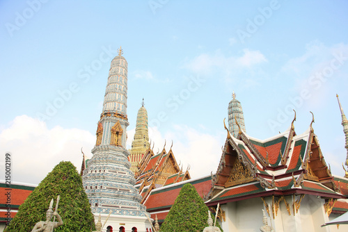 Beautiful Architecture inside the Grand Palace, Bangkok, Thailand