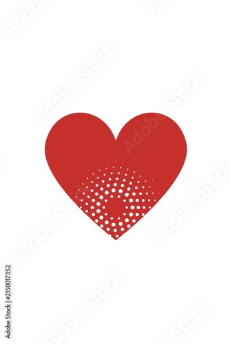 Creative Red Heart Collection with Modern Pattern and Line Designs