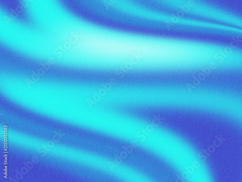 Foto Abstrakter blau-türkiser Grainy Gradient mit fließenden Lichtwellen