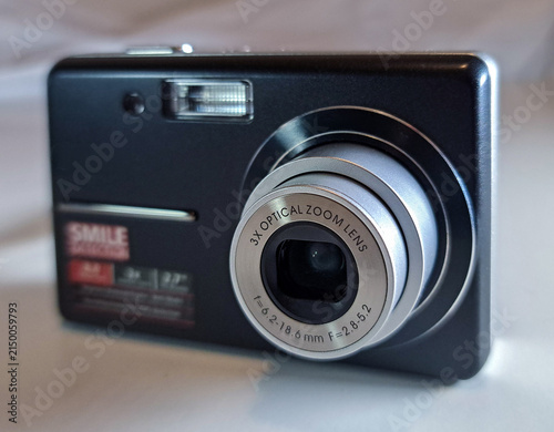 A retro digital compact camera