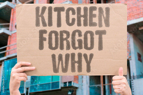 Картината върху платно "Kitchen forgot why" The reason disappeared between the doorway and the fridge