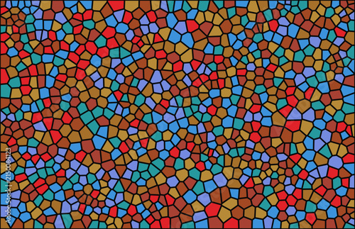 Abstract geometric mosaic background with autumn inspired warm colors geometric abstract background