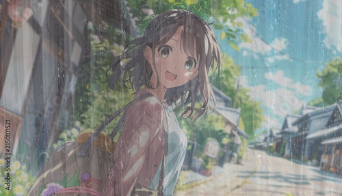 girl in the forest