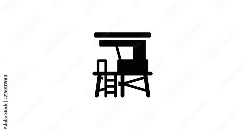 Fototapeta premium Lifeguard Tower Icon