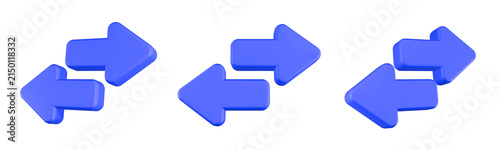 Tapety artystyczne 3d swap arrows icon rendering
