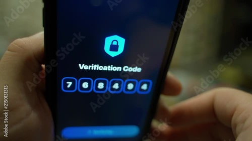 Smartphone screen showing verification code entry and successful confirmation
