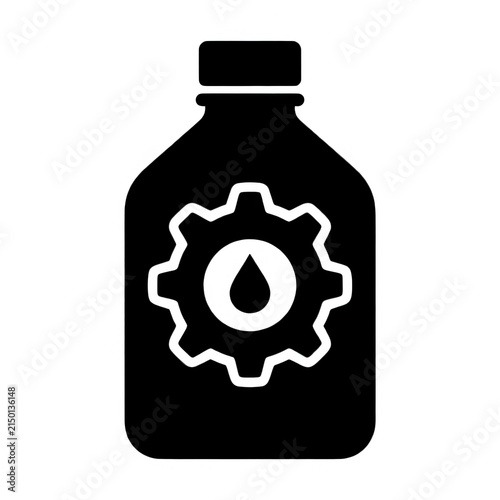 White Line Bottle Outline Isolated Transparent Background