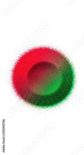 Vibrant shades of ruby and emerald blend across a tactile surface, featuring soft transitions and organic grainy textures for creative depth, creative, festive, emerald