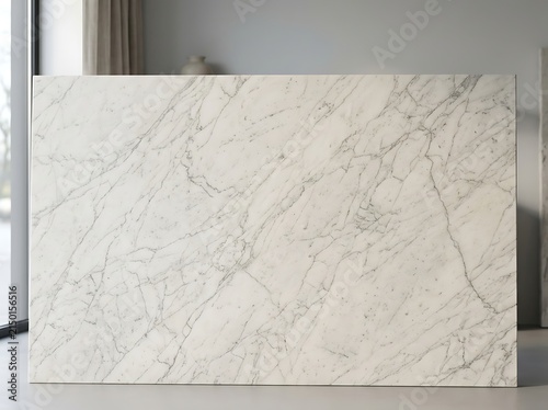 Luxury white marble slab in a modern interior with interior background countertop architecture