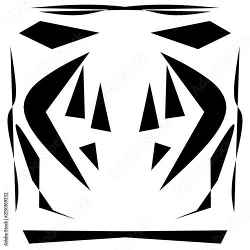The image appears to resemble an abstract symmetrical pattern or a tribal-style graphic design.