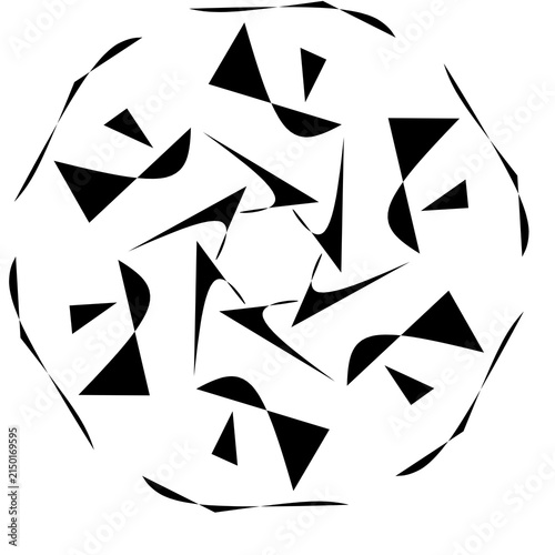 The image appears to resemble an abstract symmetrical pattern or a tribal-style graphic design.