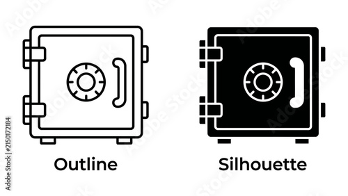 Outline and Silhouette of a Safe