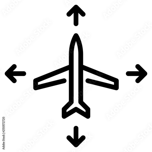 Navigation outline icon. Navigation line illustration.