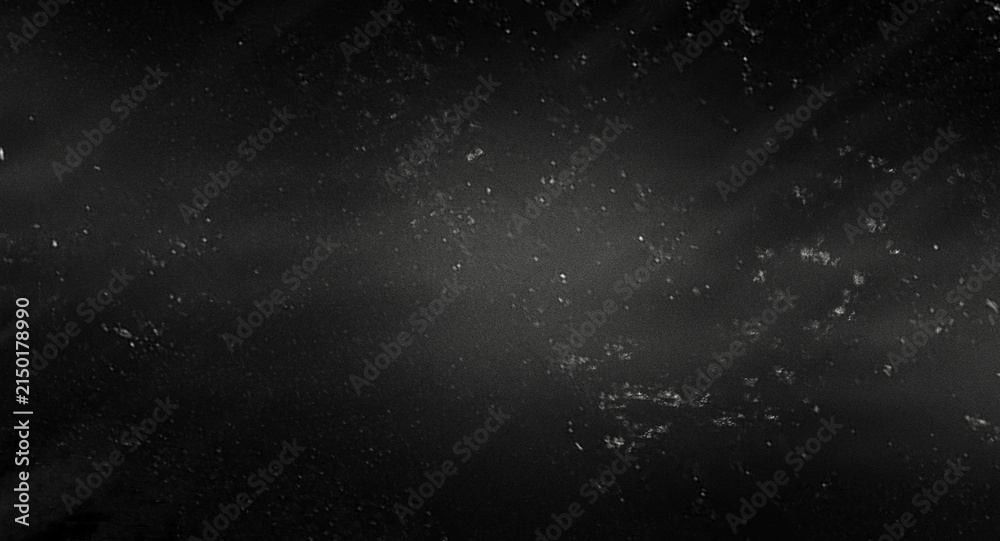Fototapeta premium Dark Smoke and Floating Dust Particles on Black Background with Abstract Misty Atmospheric Texture and Cinematic Effect