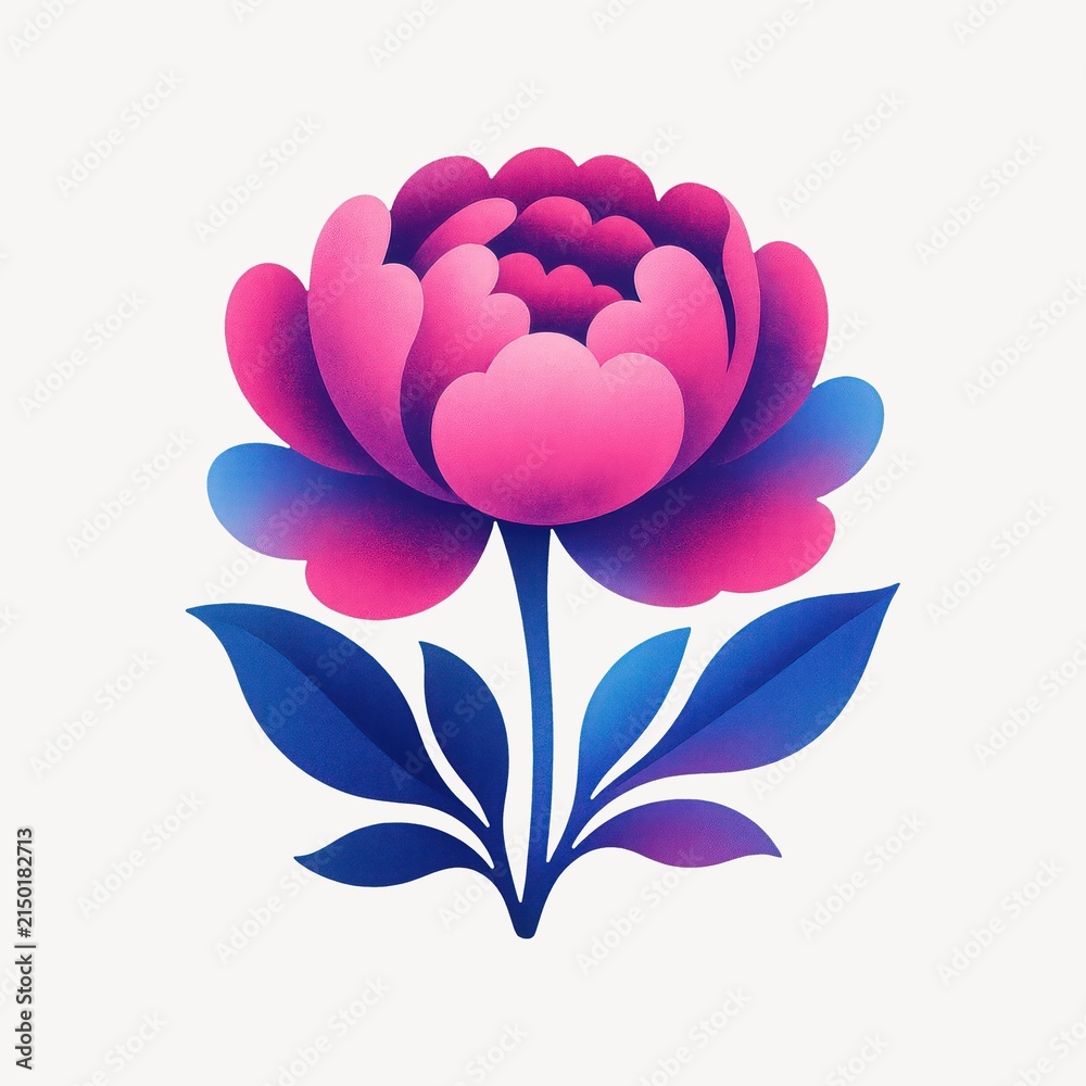Obraz premium Vibrant floral illustration design