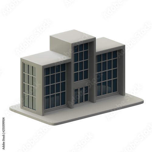 Mall building 3d illustration