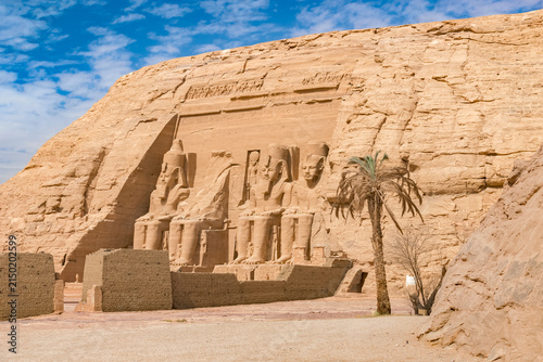 Canvastavla Great Temple of Ramesses II at Abu Simbel in Aswan, Egypt