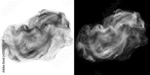 Wispy smoke cloud overlay ethereal mist texture digital art abstract Fog and clouds effect for design Smog elements. abstract white and black smoke