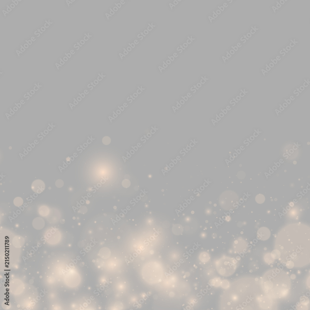 Fototapeta premium Bright golden glitter spreads across the transparent space. Sparkling dust creates a rich shimmer. PNG overlay suits premium visual projects.
