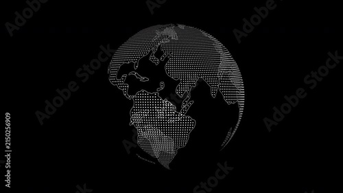 Digital Globe Background Footage Digital Rendering