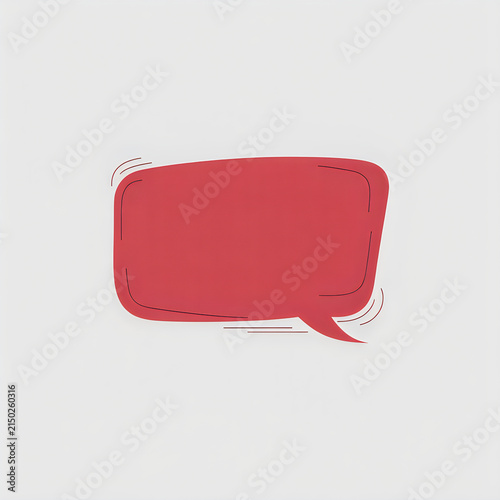 Red speech bubble icon
