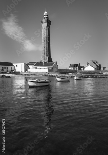 Phare d Eckmühl in the french city of Saint-Pierre